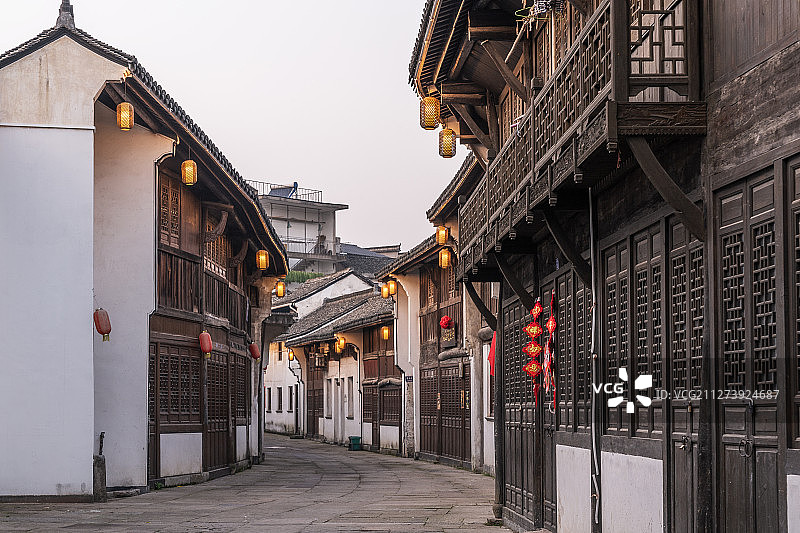 绍兴诸暨枫桥古镇图片素材