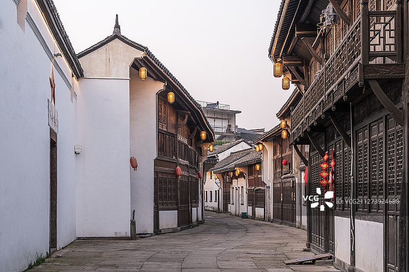 绍兴诸暨枫桥古镇图片素材