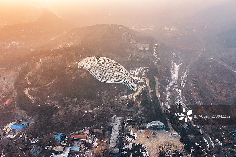 周口店猿人洞风光图片素材