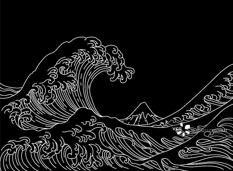 日本巨浪图片素材