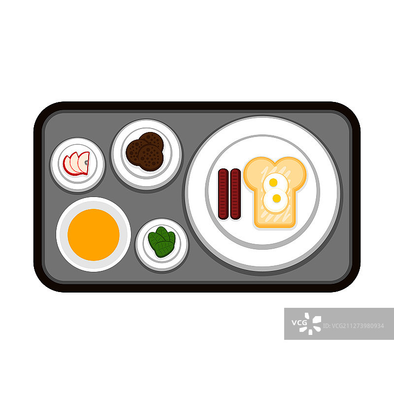 面包和半熟鸡蛋美食搭配图片素材