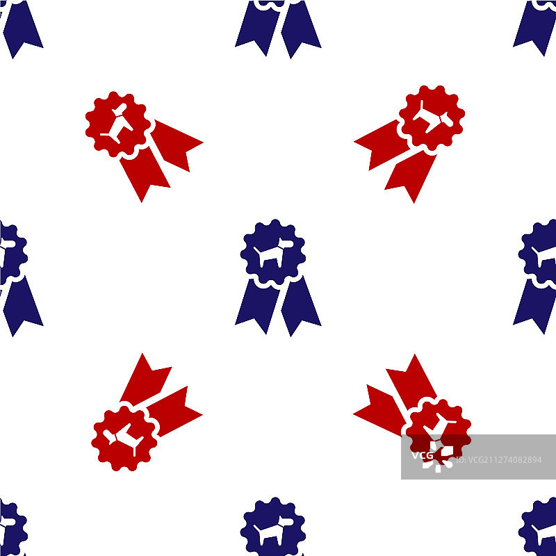 红蓝小狗奖励符号图标图片素材