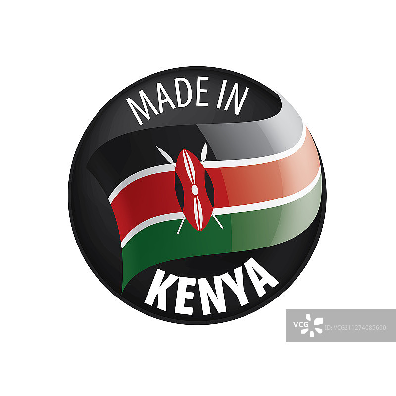 肯尼亚国旗上有白色图片素材