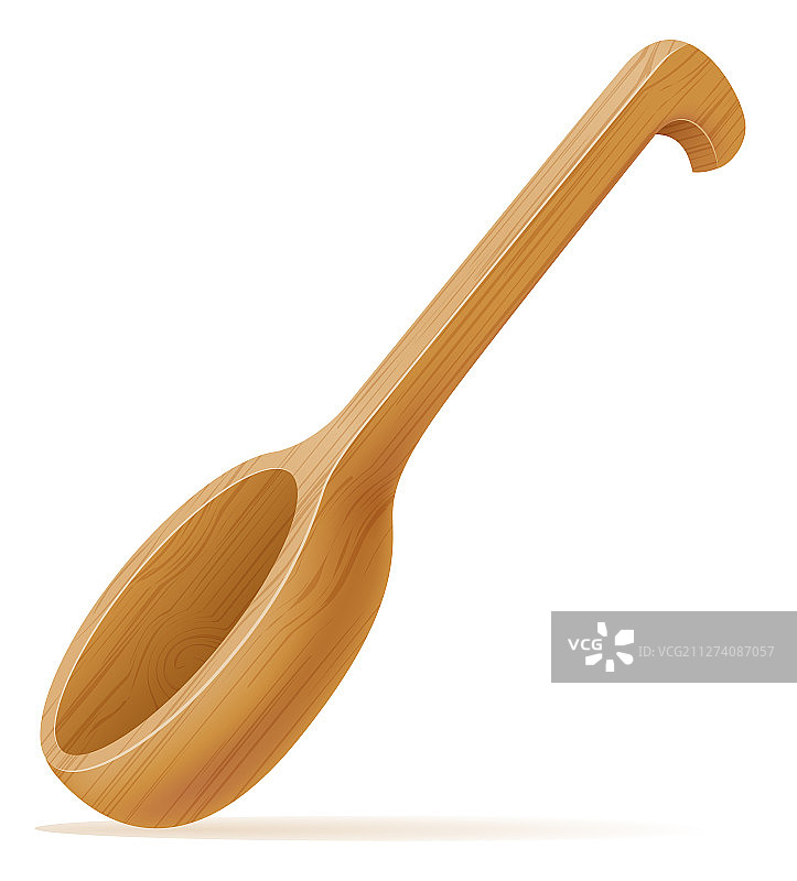 桑拿或沐浴用木制长柄勺图片素材