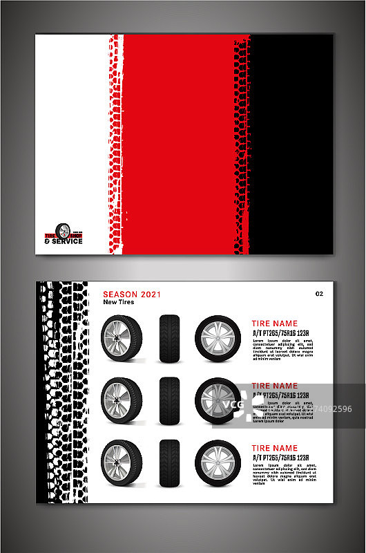 汽车宣传册模板图片素材