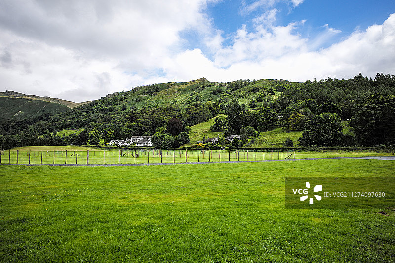 英格兰湖区别墅庄园草地图片素材