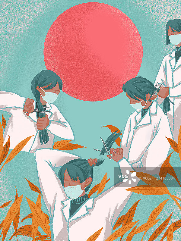 剪发战役图片素材