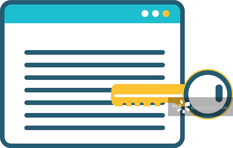 带有钥匙门的网页模板图片素材