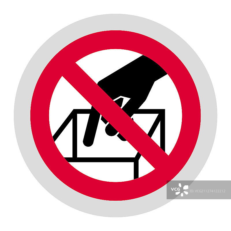 现代圆形禁止标志贴纸图片素材