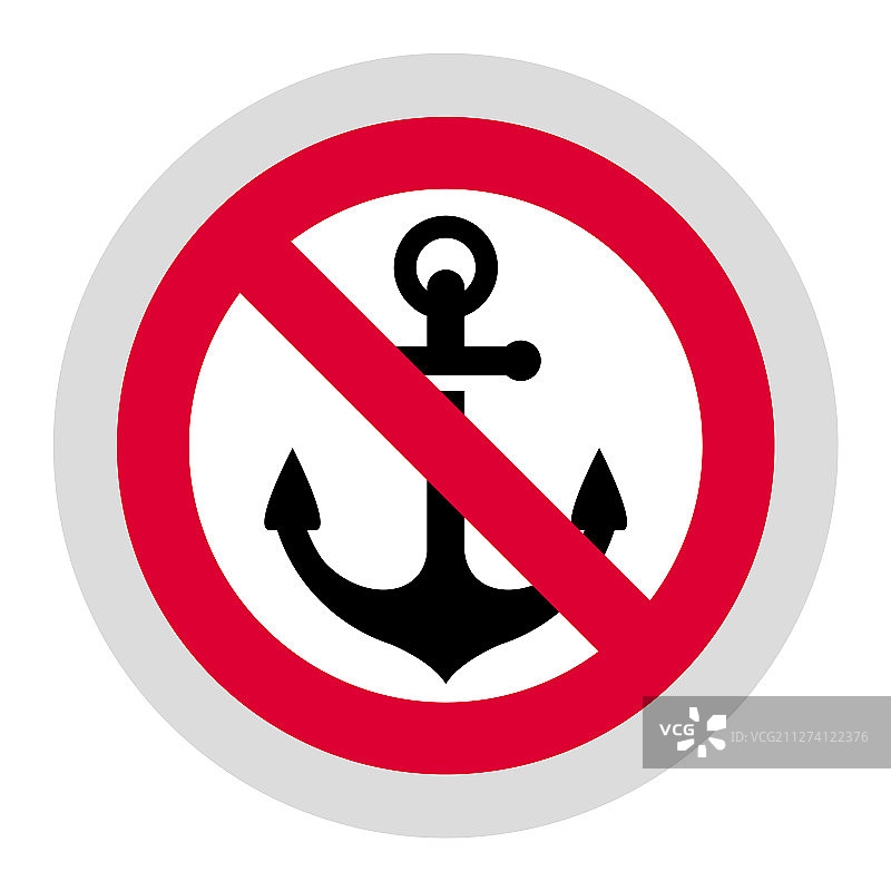 现代圆形禁止标志贴纸图片素材