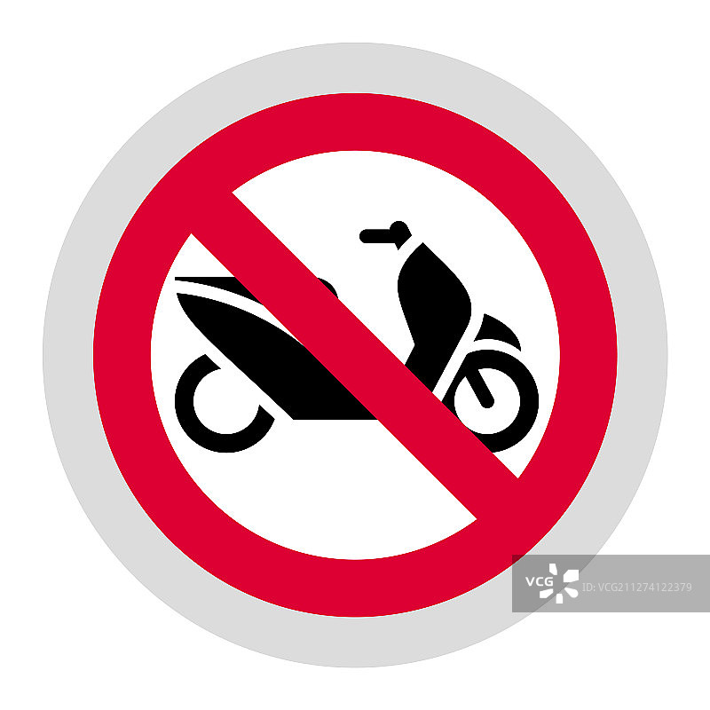 现代圆形禁止标志贴纸图片素材