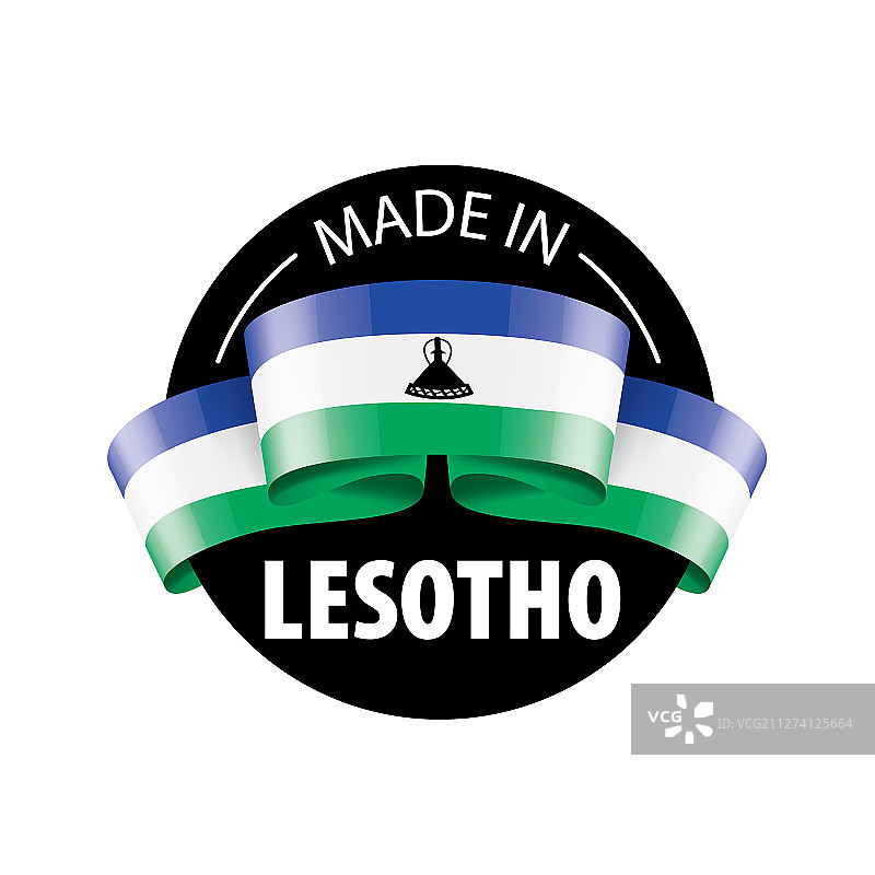 莱索托国旗上有白色图片素材