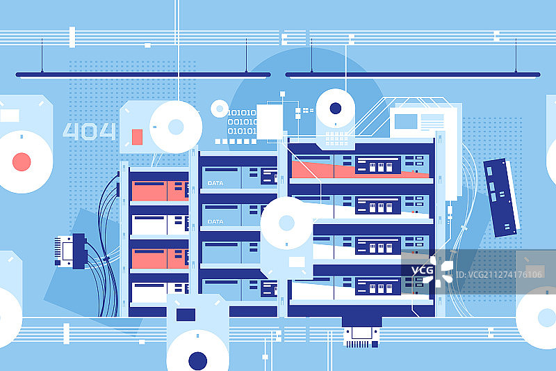 重要数据高科技服务器机房图片素材