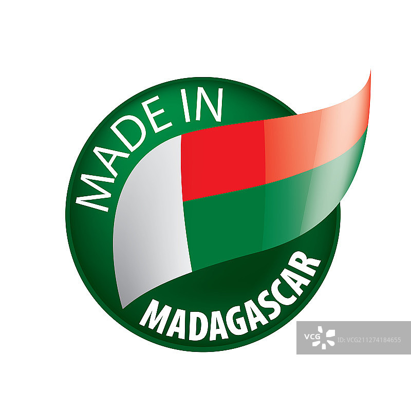 马达加斯加国旗上的白色图片素材
