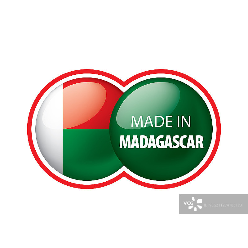 马达加斯加国旗上的白色图片素材