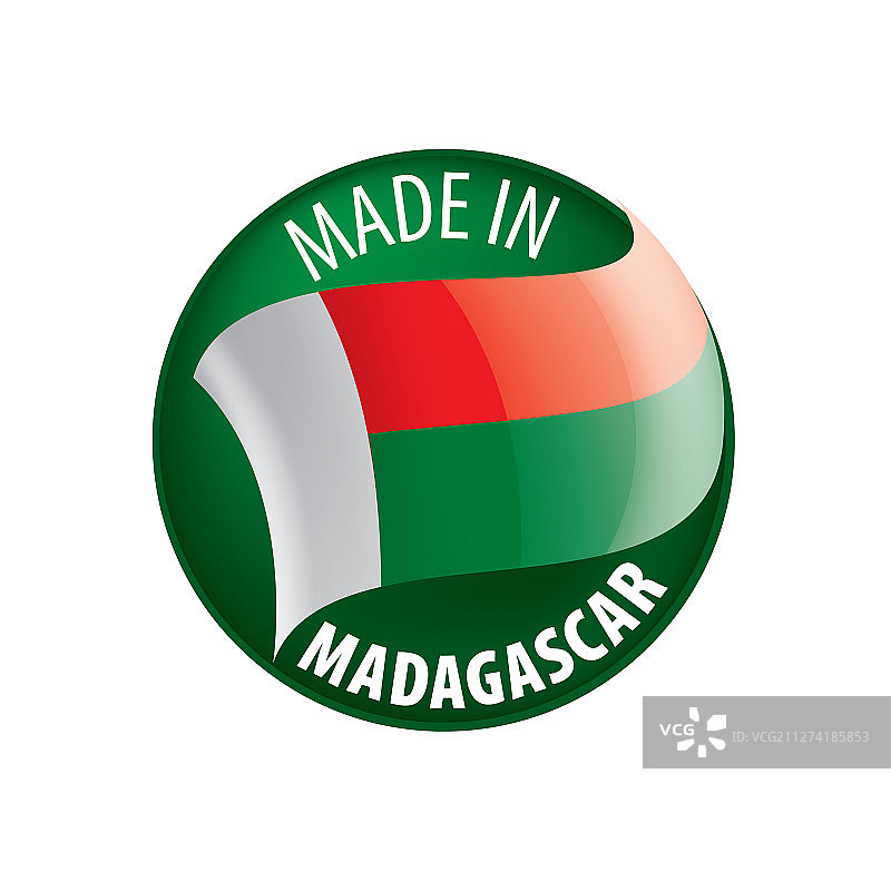 马达加斯加国旗上的白色图片素材