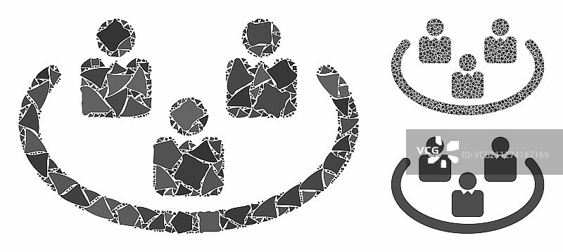 社交网络马赛克图标图片素材