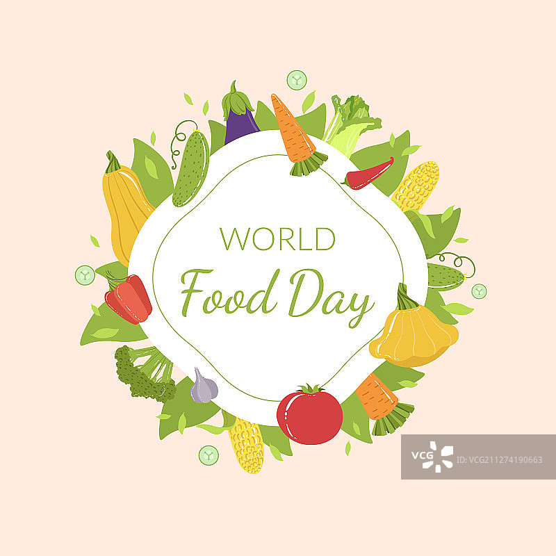 世界粮食日banner模板（含成熟有机食材）图片素材