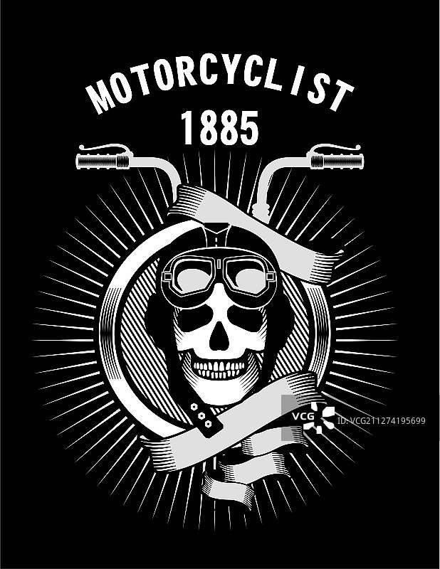 戴头盔的骷髅图片素材