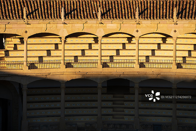 西班牙龙达斗牛场看台图片素材