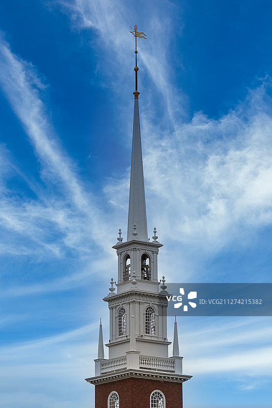 哈佛大学纪念教堂顶图片素材