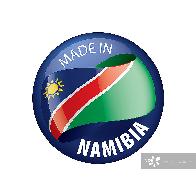 纳米比亚国旗上有白色图片素材