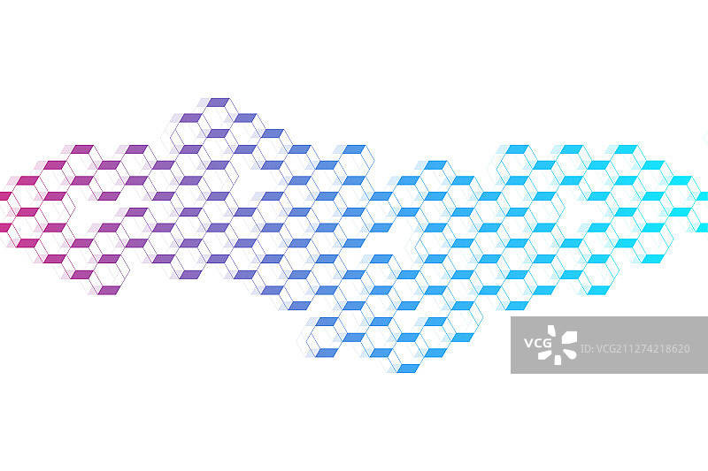 六边形几何抽象背景图片素材