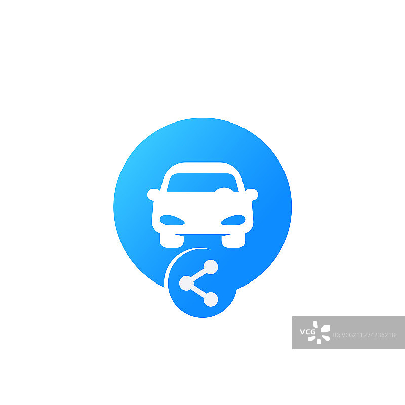 网页共享汽车图标图片素材