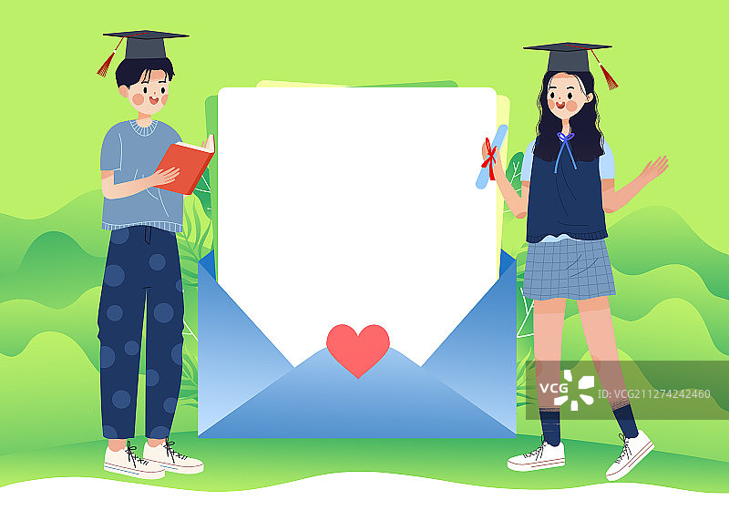 学生学习教育卡通插画图片素材