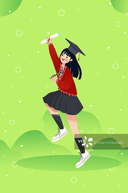 学生学习教育卡通插画图片素材