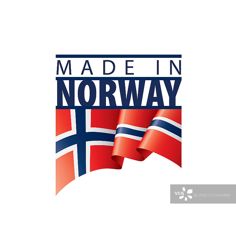 挪威国旗上有白色图片素材