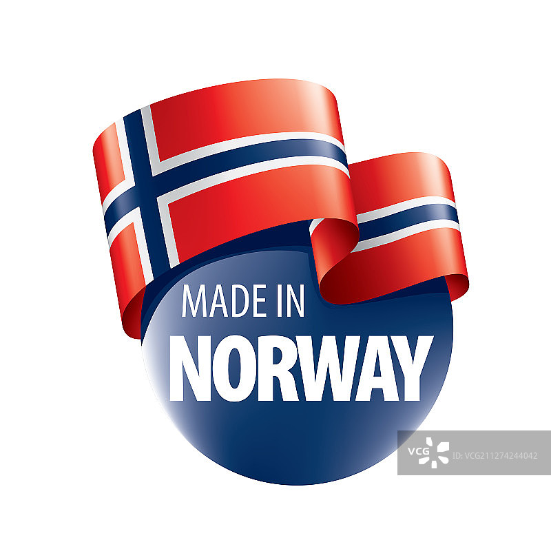 挪威国旗上有白色图片素材