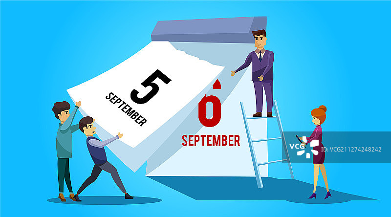 团队合作组织项目日历图片素材