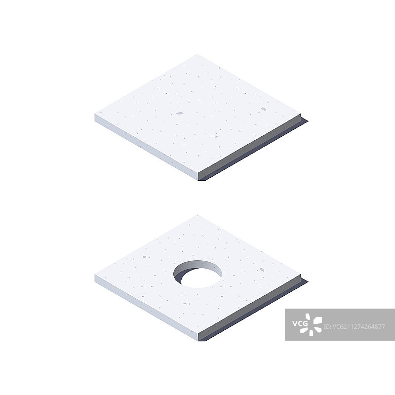 扁平风格的混凝土板图标图片素材