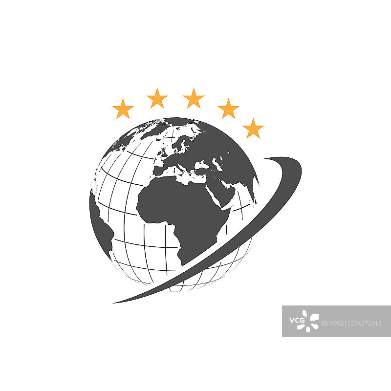 五星级世界一流品质图标标志EPS10图片素材