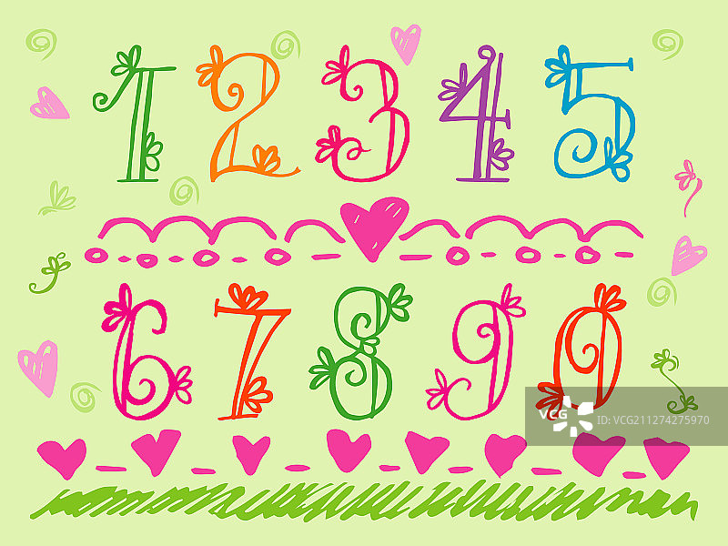 涂鸦数字草图风格人物组合图片素材