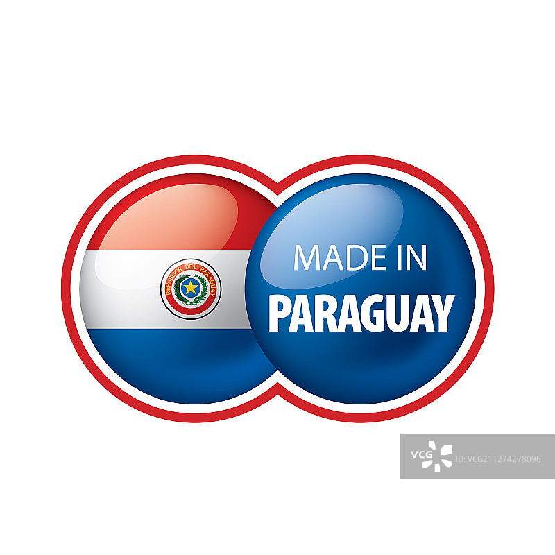 巴拉圭国旗上有白色图片素材