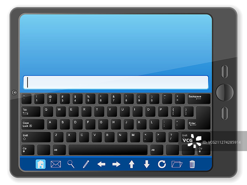 带键盘的PC平板电脑图片素材