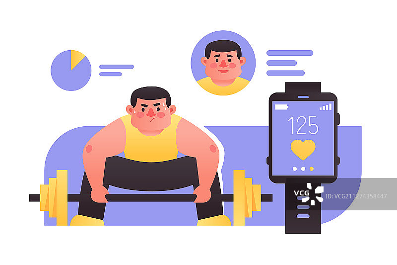 健身和智能手表图片素材