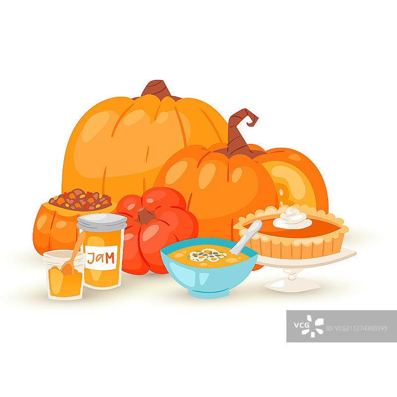 独立的南瓜美食菜肴图片素材