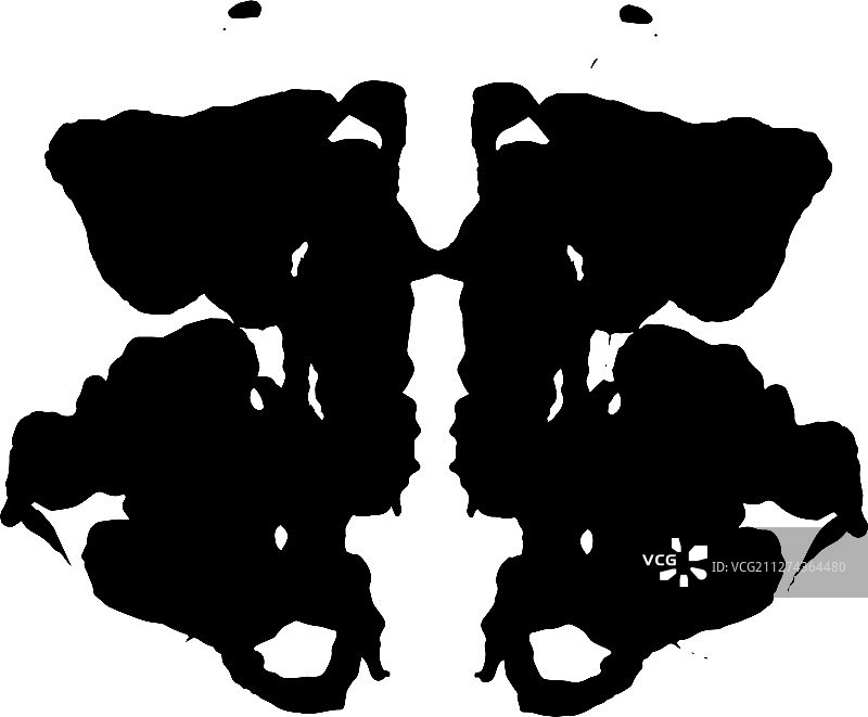 罗夏墨迹测验随机图案图片素材