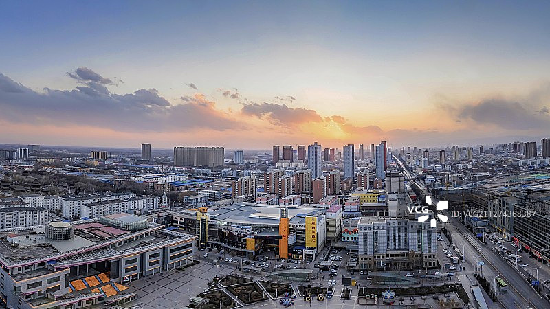 榆次黄昏图片素材