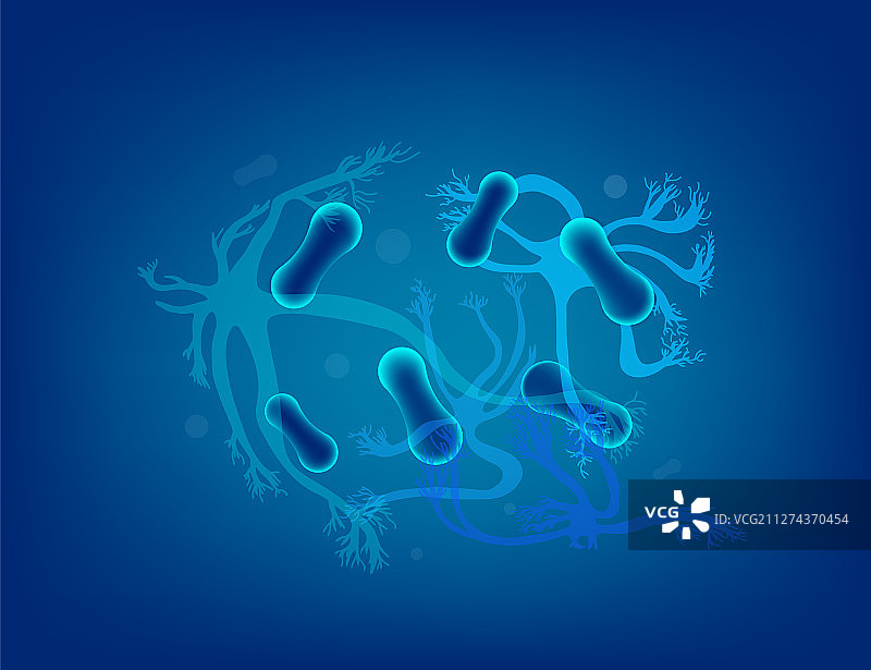 神经元细胞简易设计图片素材