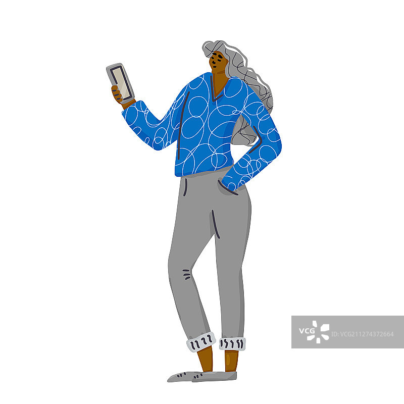 青年人物角色独立扁平设计图片素材