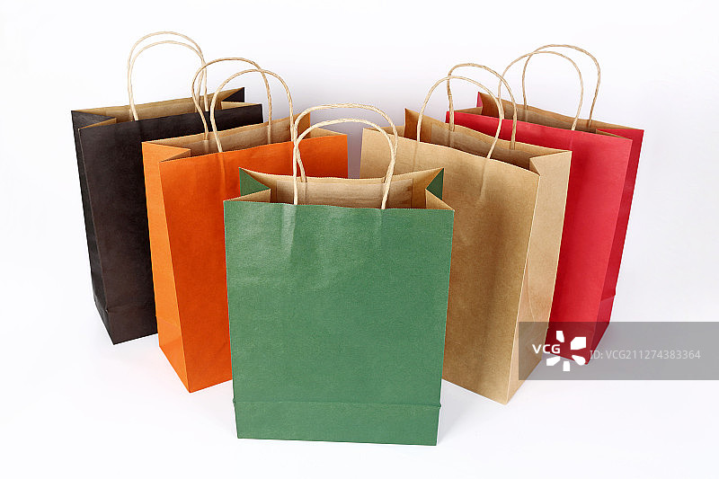 彩色的购物袋图片素材
