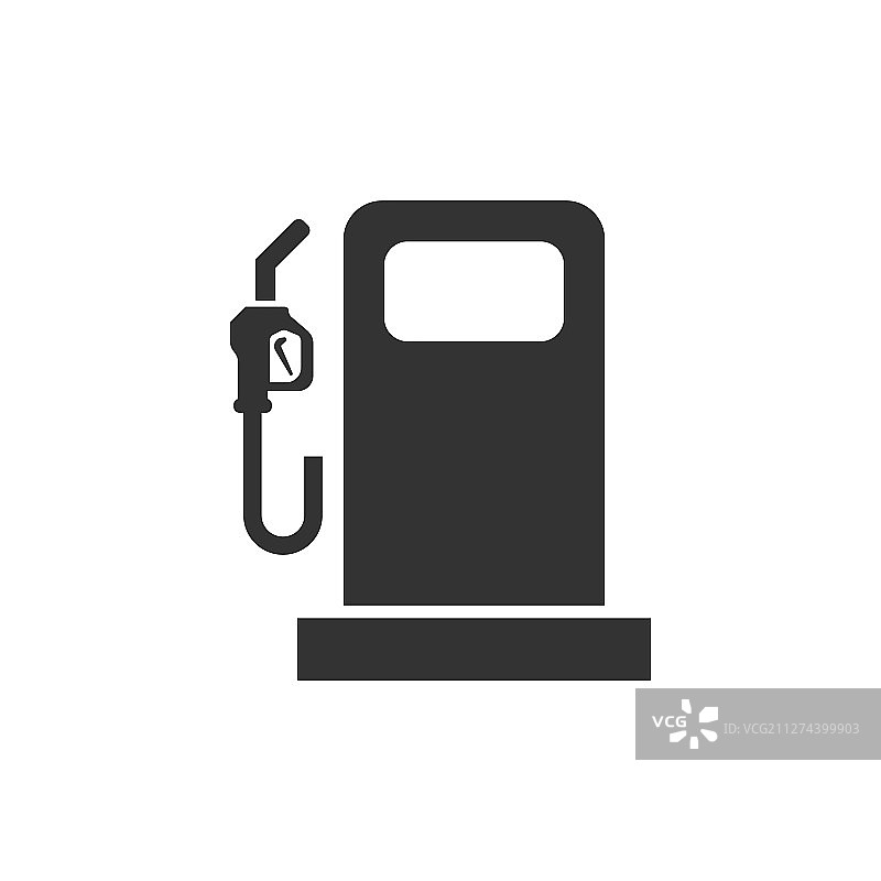加油泵图标：扁平风格加油站标志图片素材