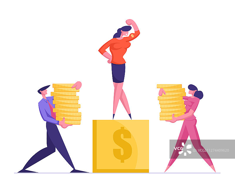 商业人士搬运成堆的文件图片素材