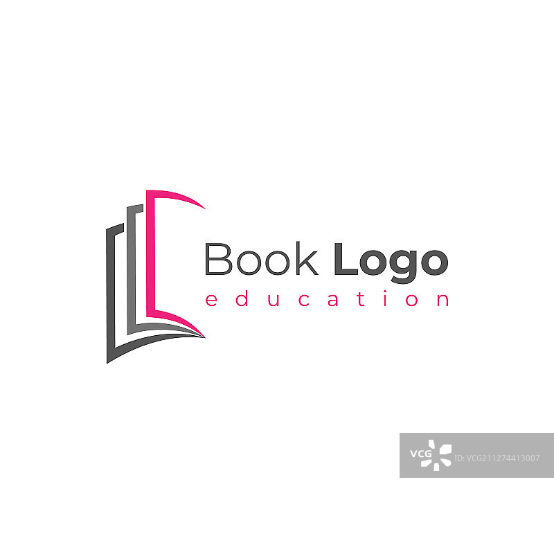 打开的书本标志教育知识符号图片素材