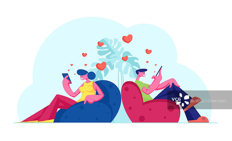 年轻情侣正在交流图片素材