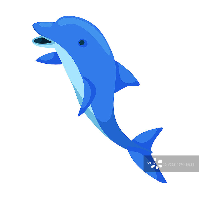 海豚卡通图标图片素材